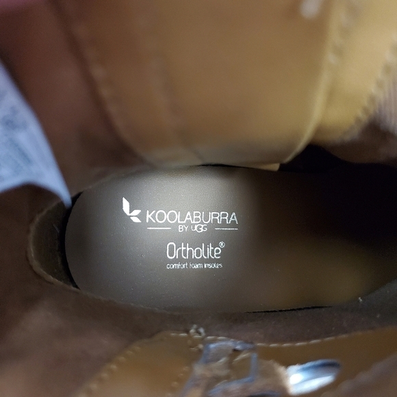 KOOLABURRA by Ugg Suede Samiah Buckle Boots Chestnut Brown New Size 8 - Picture 8 of 10